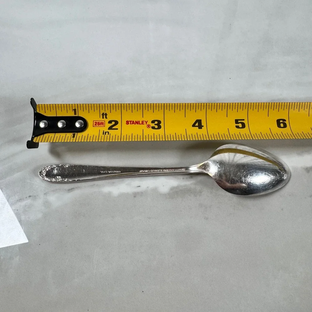 Set of 4 Oneida Simeon L & George‎ H Rogers Silver Plated Teaspoons Lot 2